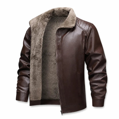 Men's Fleece-Lined Zip Jacket – detail view | Hensley London