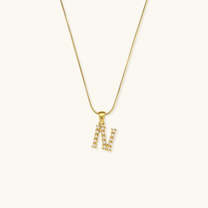 Gold-Finished Initial Necklace with Freshwater Pearls – Customizable Personalized Jewelry for Women 22