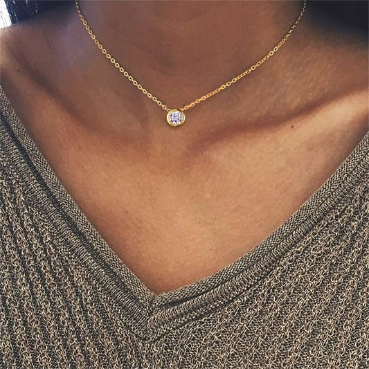 Gold Birthstone Necklace for Women - Personalized 14k Gold Pendant with Birth Month Gemstone 1