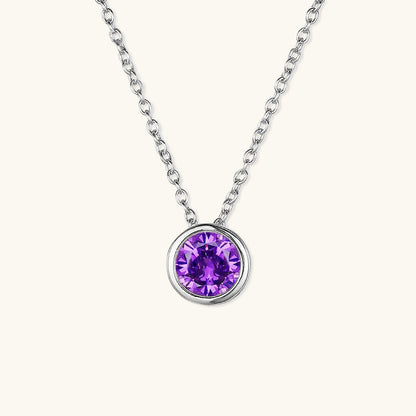 Gold Birthstone Necklace for Women - Personalized 14k Gold Pendant with Birth Month Gemstone 10