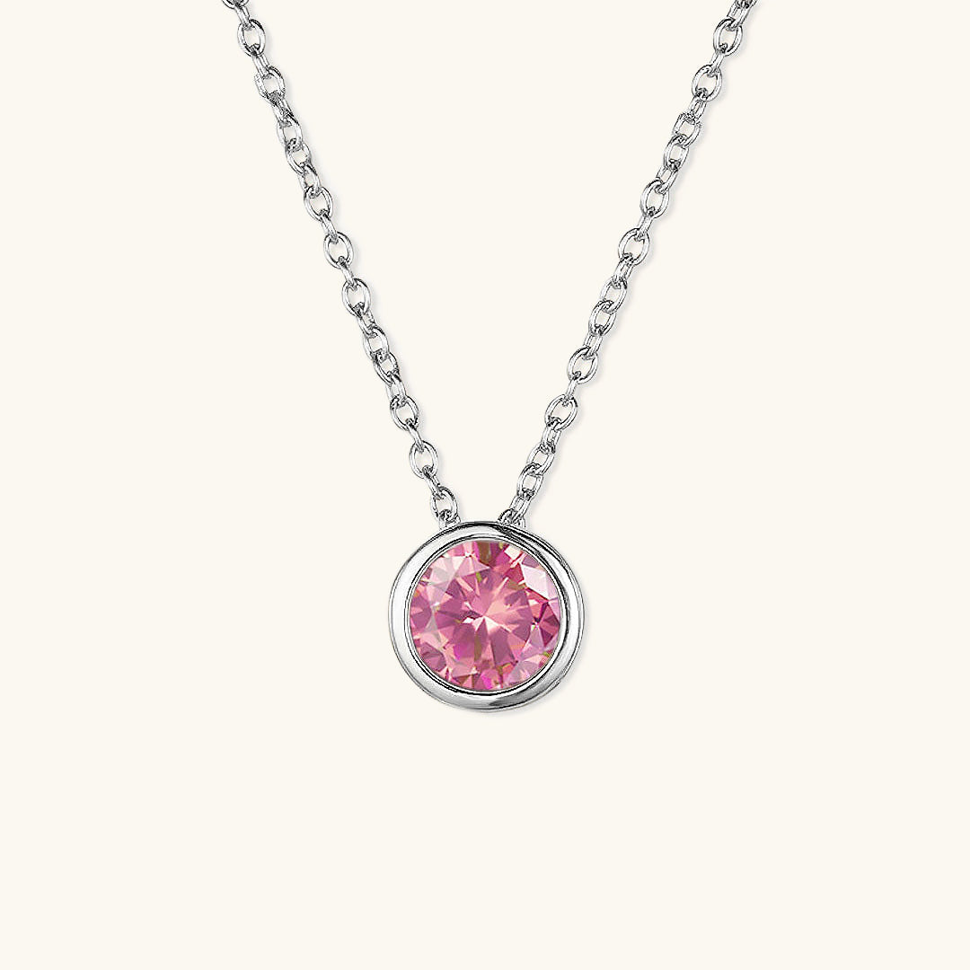 Gold Birthstone Necklace for Women - Personalized 14k Gold Pendant with Birth Month Gemstone 19