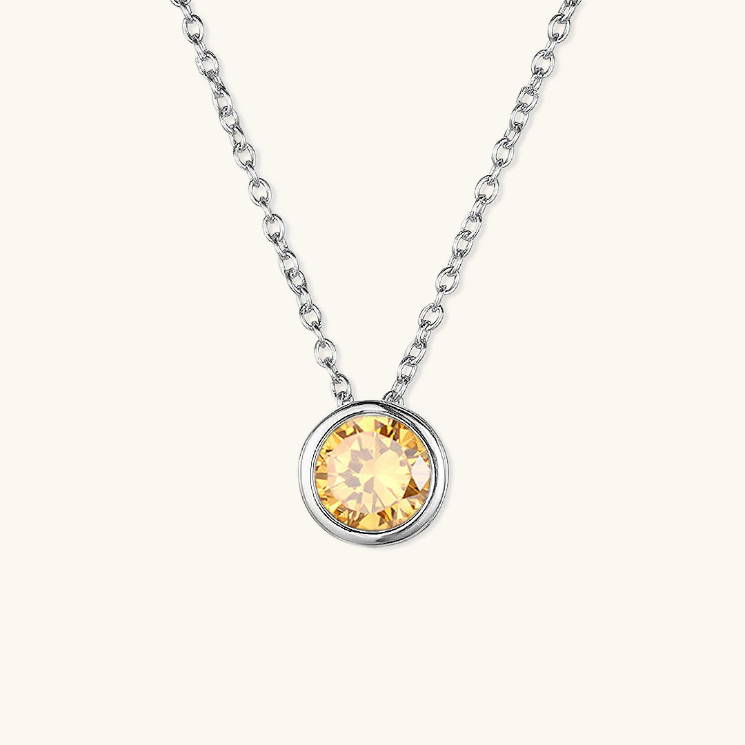 Gold Birthstone Necklace for Women - Personalized 14k Gold Pendant with Birth Month Gemstone 20