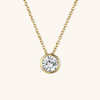 Gold Birthstone Necklace for Women - Personalized 14k Gold Pendant with Birth Month Gemstone 22