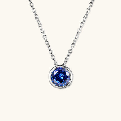 Gold Birthstone Necklace for Women - Personalized 14k Gold Pendant with Birth Month Gemstone 25
