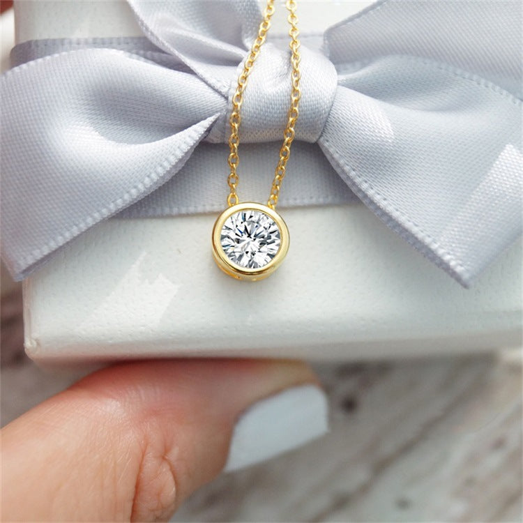 Gold Birthstone Necklace for Women - Personalized 14k Gold Pendant with Birth Month Gemstone 3