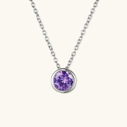 Gold Birthstone Necklace for Women - Personalized 14k Gold Pendant with Birth Month Gemstone 9