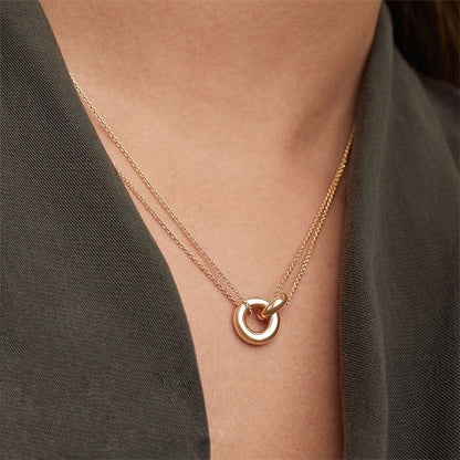 Gold Chain Necklace for Women – 14k Gold-Plated Chic Accessory, Hypoallergenic, 18-Inch Length with Extension 1