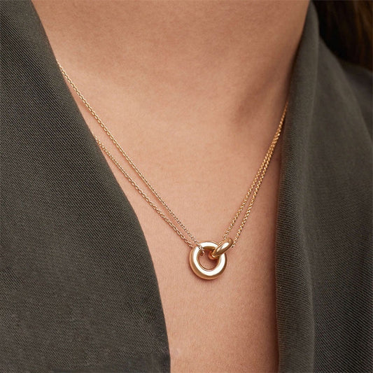 Gold Chain Necklace for Women – 14k Gold-Plated Chic Accessory, Hypoallergenic, 18-Inch Length with Extension 1