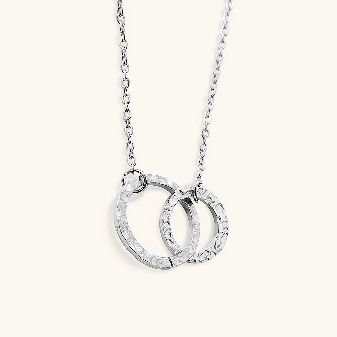 Gold Hoop Necklace for Women – 14k Gold-Plated Stainless Steel, Hypoallergenic, Adjustable Length, Elegant Design 5