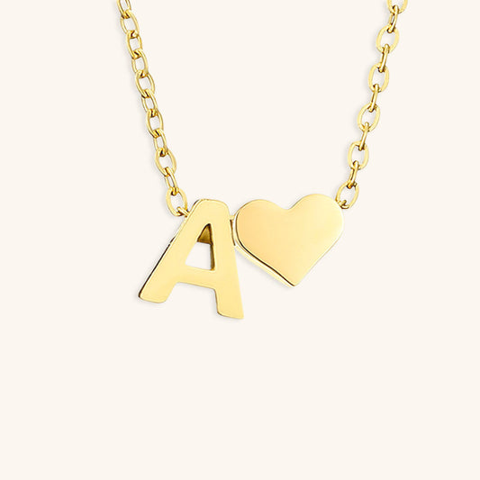 Gold Initial Necklace for Women - Personalized 14k Gold Plated Jewelry, Hypoallergenic and Water Resistant 0