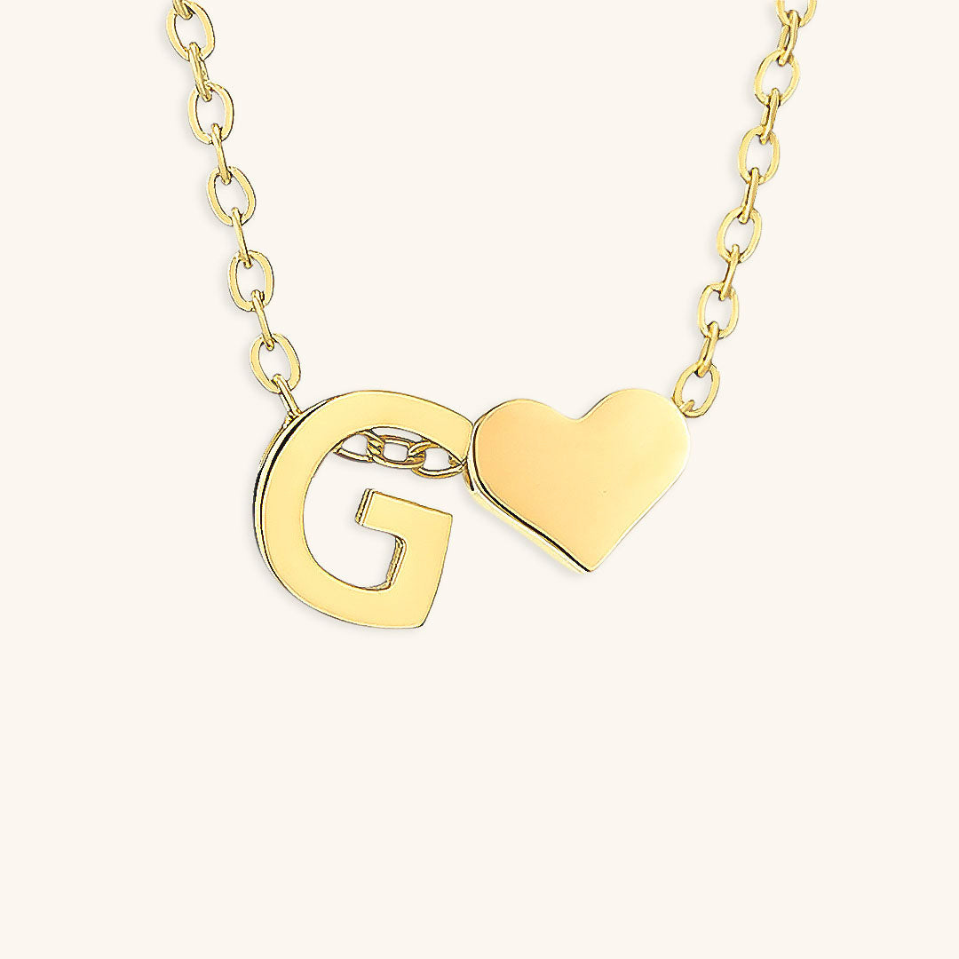 Gold Initial Necklace for Women - Personalized 14k Gold Plated Jewelry, Hypoallergenic and Water Resistant 14