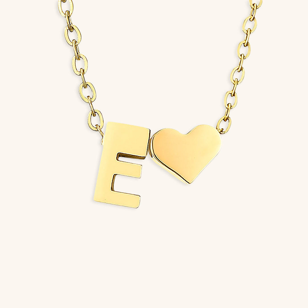 Gold Initial Necklace for Women - Personalized 14k Gold Plated Jewelry, Hypoallergenic and Water Resistant 15