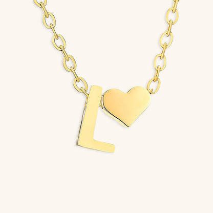 Gold Initial Necklace for Women - Personalized 14k Gold Plated Jewelry, Hypoallergenic and Water Resistant 16