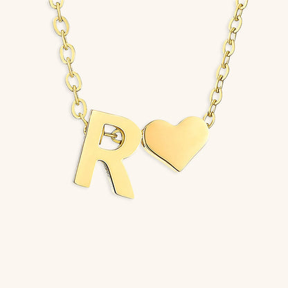 Gold Initial Necklace for Women - Personalized 14k Gold Plated Jewelry, Hypoallergenic and Water Resistant 18
