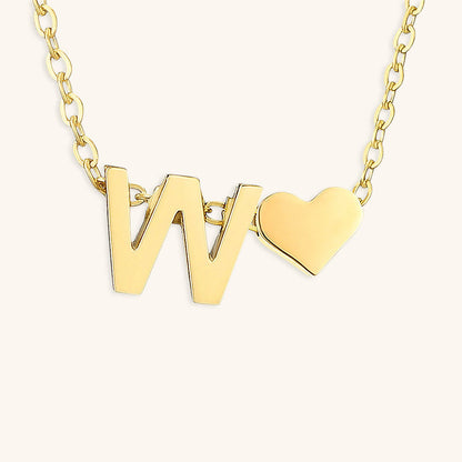 Gold Initial Necklace for Women - Personalized 14k Gold Plated Jewelry, Hypoallergenic and Water Resistant 19