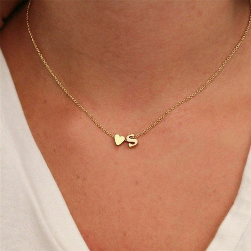 Gold Initial Necklace for Women - Personalized 14k Gold Plated Jewelry, Hypoallergenic and Water Resistant 2