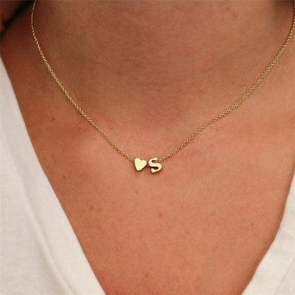 Gold Initial Necklace for Women - Personalized 14k Gold Plated Jewelry, Hypoallergenic and Water Resistant 2