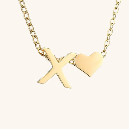 Gold Initial Necklace for Women - Personalized 14k Gold Plated Jewelry, Hypoallergenic and Water Resistant 20