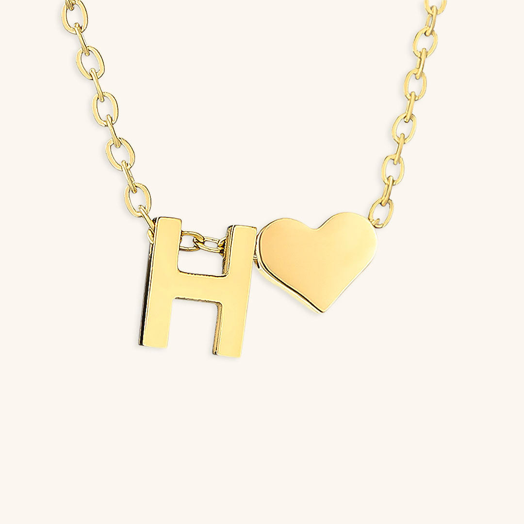 Gold Initial Necklace for Women - Personalized 14k Gold Plated Jewelry, Hypoallergenic and Water Resistant 29
