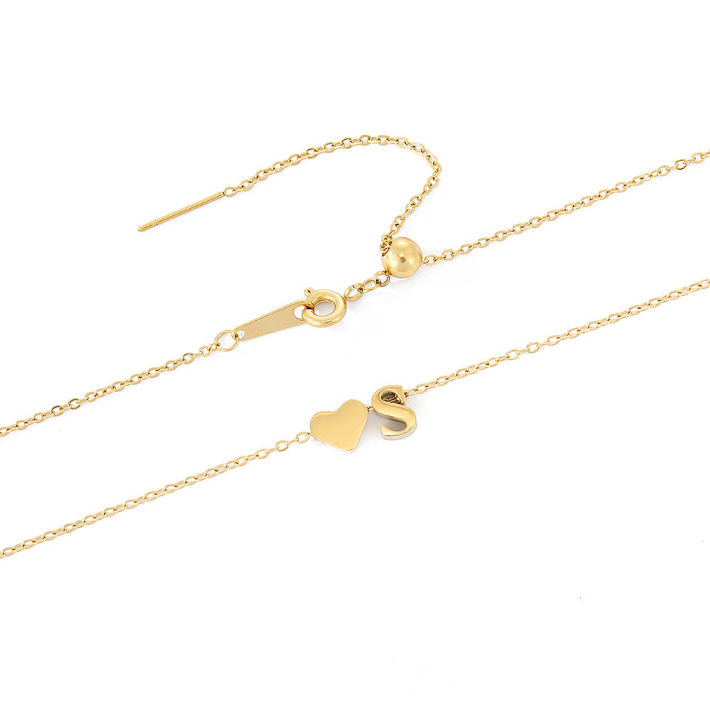 Gold Initial Necklace for Women - Personalized 14k Gold Plated Jewelry, Hypoallergenic and Water Resistant 4