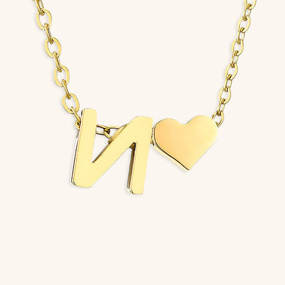 Gold Initial Necklace for Women - Personalized 14k Gold Plated Jewelry, Hypoallergenic and Water Resistant 49