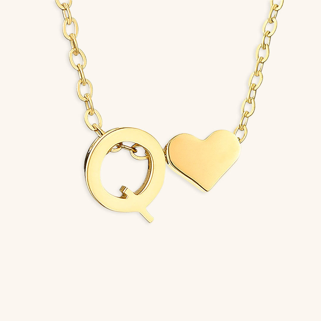 Gold Initial Necklace for Women - Personalized 14k Gold Plated Jewelry, Hypoallergenic and Water Resistant 52