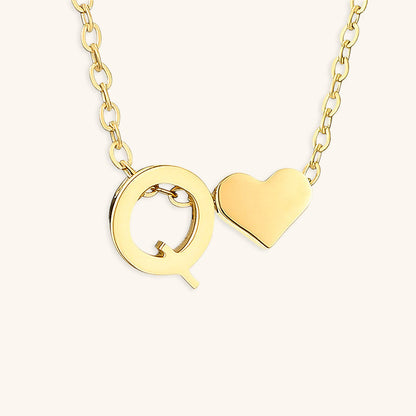 Gold Initial Necklace for Women - Personalized 14k Gold Plated Jewelry, Hypoallergenic and Water Resistant 52