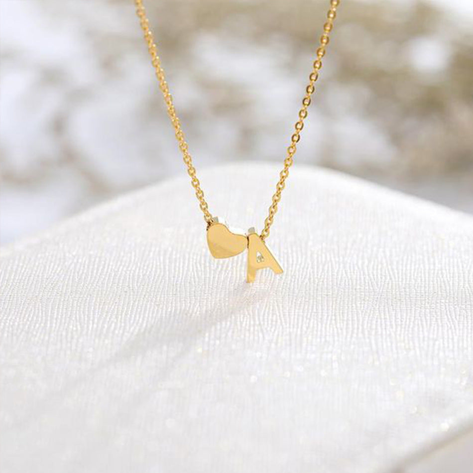Gold Initial Necklace for Women - Personalized 14k Gold Plated Jewelry, Hypoallergenic and Water Resistant 6
