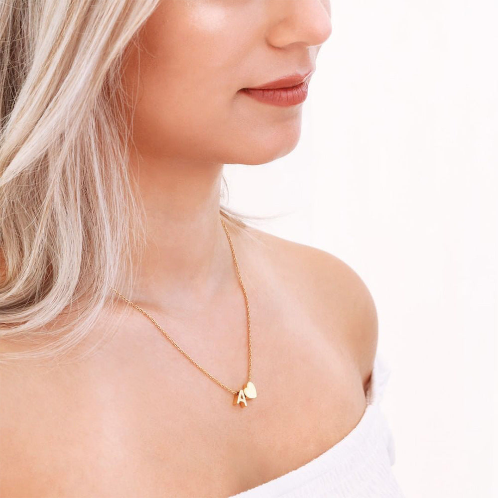 Gold Initial Necklace for Women - Personalized 14k Gold Plated Jewelry, Hypoallergenic and Water Resistant 7