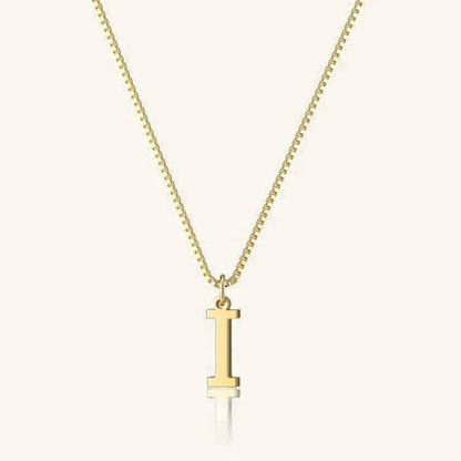 Gold Initial Necklace for Women – Hypoallergenic Stainless Steel with 14k Gold Plating, 16-Inch Chain 31