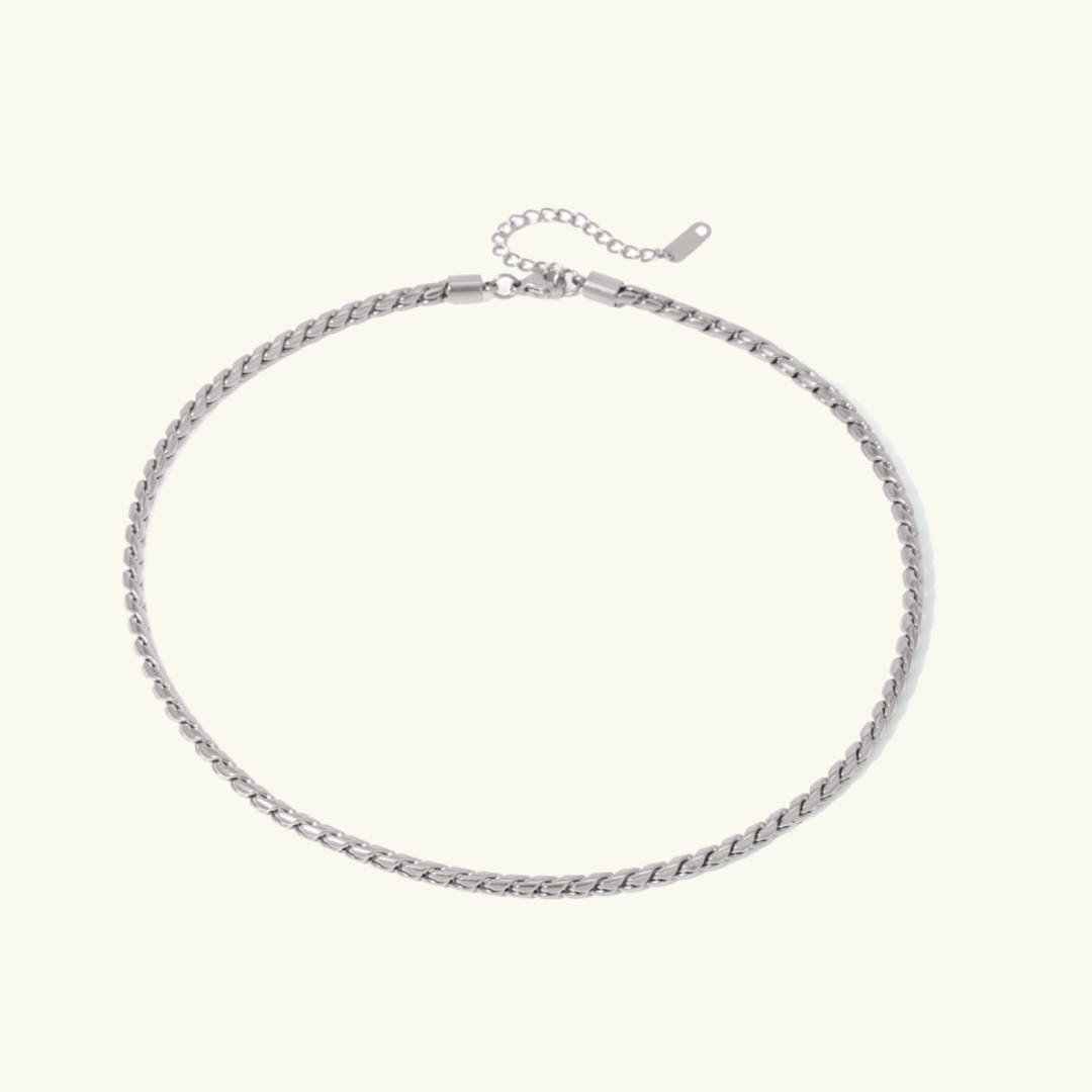 Gold Necklace for Women - 18k Gold-Plated Stainless Steel Round Link Chain - Hypoallergenic and Lightweight 3
