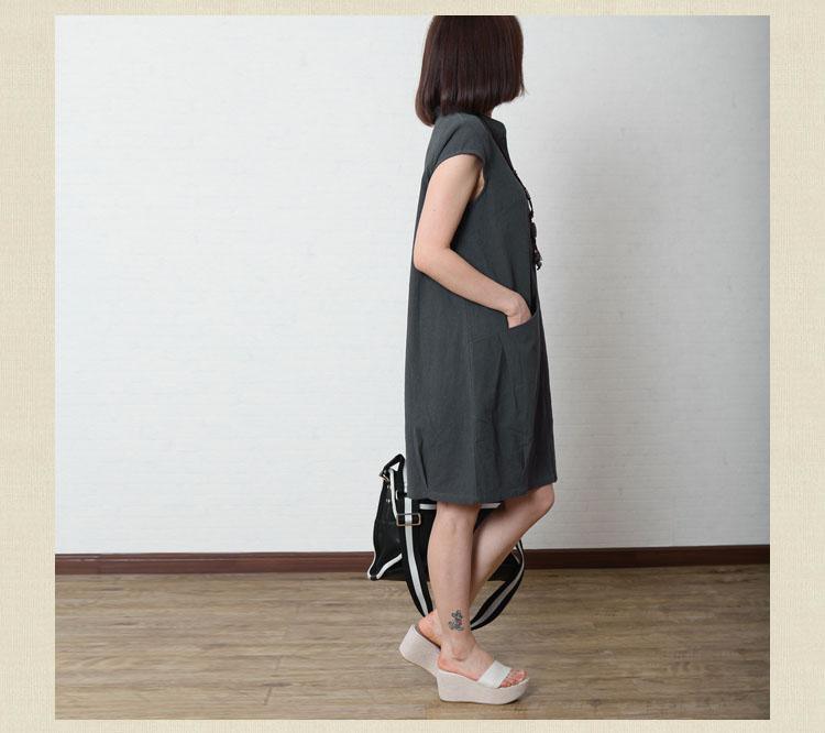 Grya Sundress | Loose Fitting, Cotton Linen - Image 2