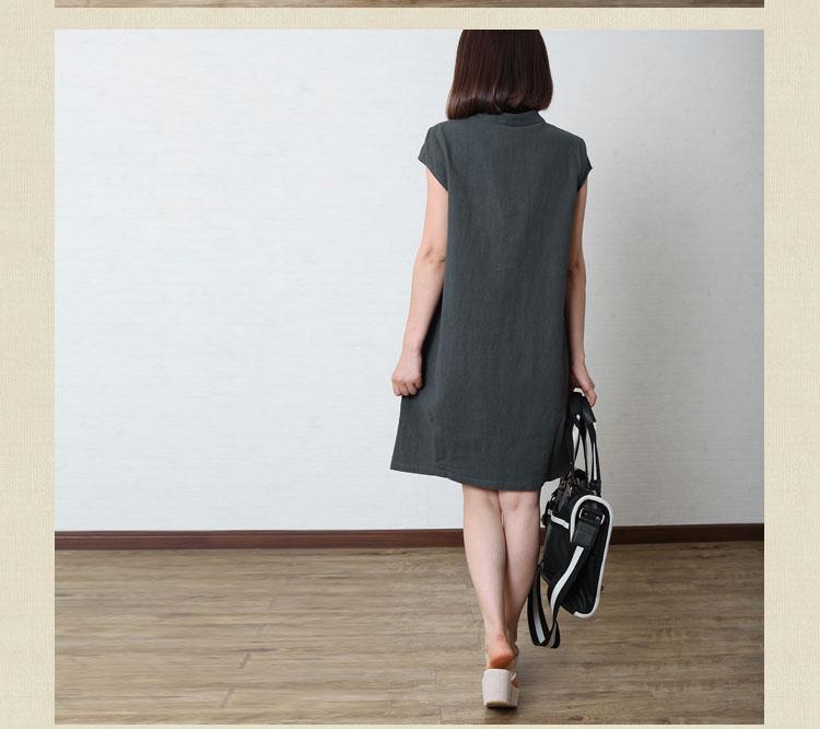 Grya Sundress | Loose Fitting, Cotton Linen - Image 3