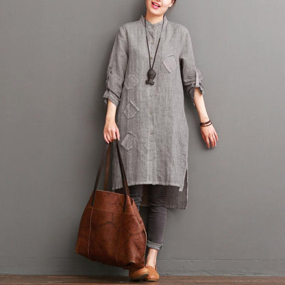 Gala Women's Dress | Summer Patchwork Cotton with Pockets