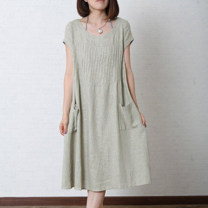 Gala Maxi Dress | Loose Cotton Linen for Summer