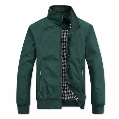 Men's Zip Bomber Jacket – product view | Hensley London
