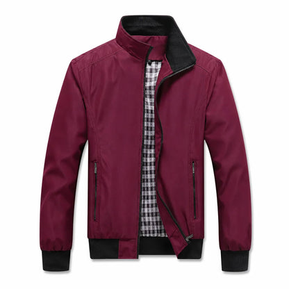 Men's Zip Bomber Jacket – product view | Hensley London