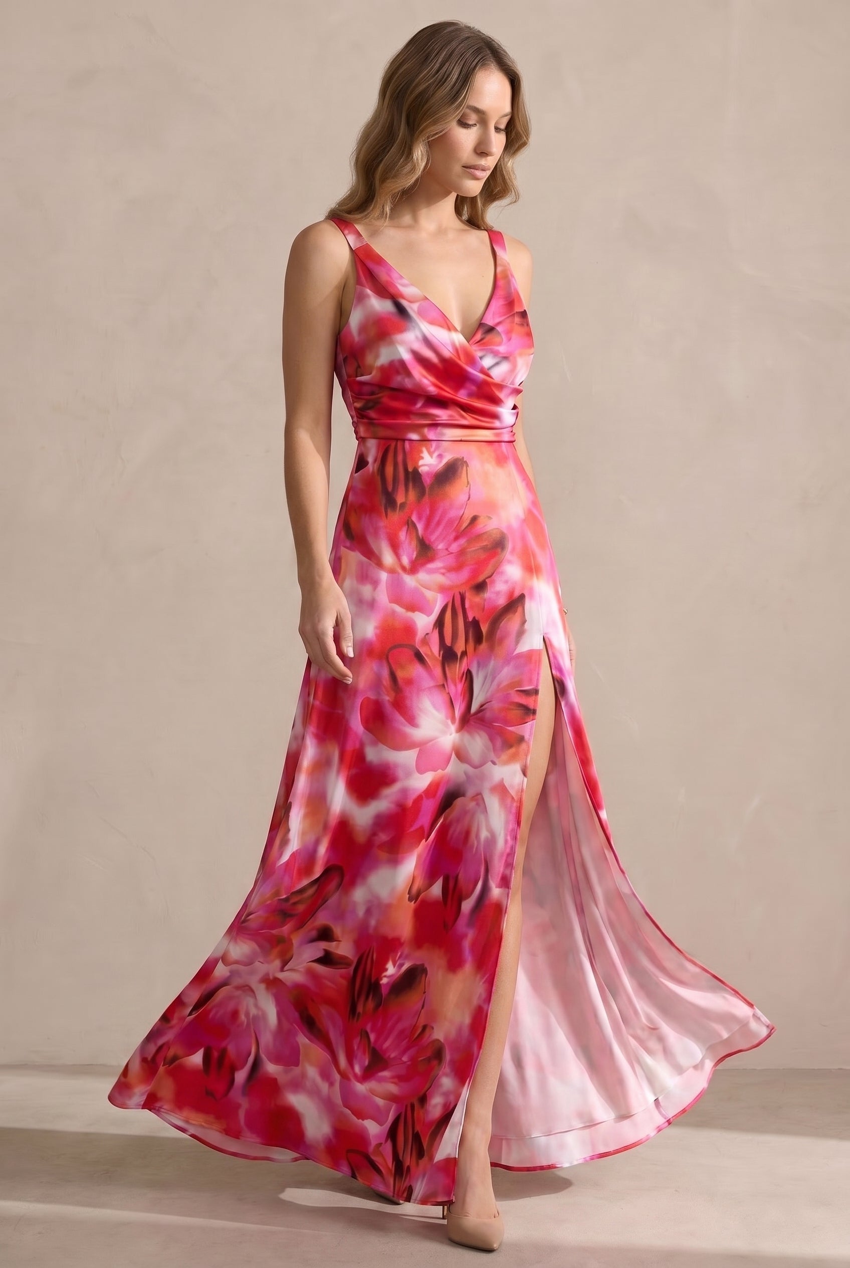 Women's Elegant Dress Black Premium Fabric - 2