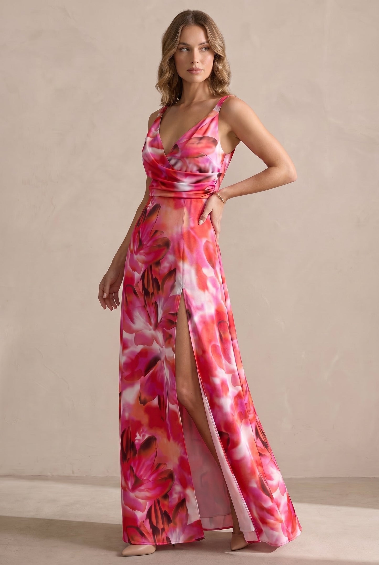 Women's Elegant Dress Black Premium Fabric - 3