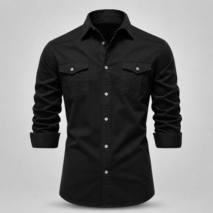 Men's Cotton Utility Field Shirt – colour range | Hensley London