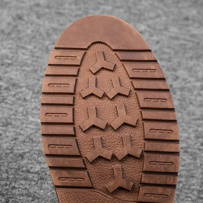 Men's Leather Moc-Toe Shoes – product view | Hensley London
