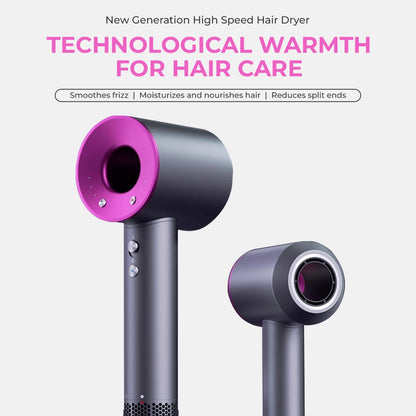 Ionic Hair Dryer Bladeless High-Speed White Plastic for All Hair Types - 3