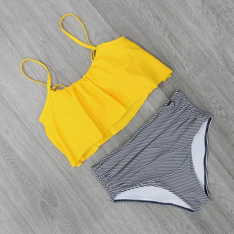 Holly Women's One Piece Swimsuit | High Waist Halter Tummy Control Design - Image 8
