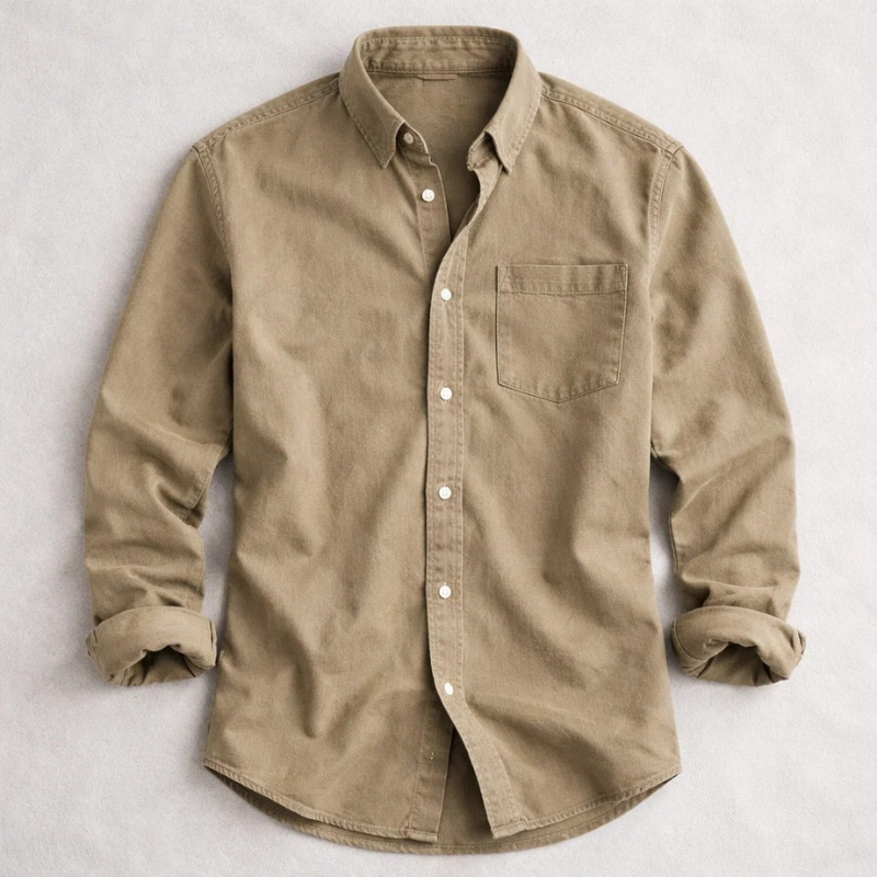 Men's Vintage Cotton Oxford Shirt – colour option | Hensley London