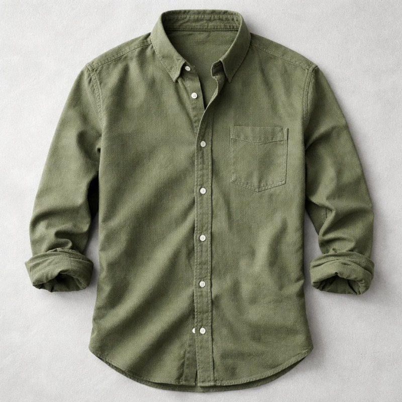 Men's Vintage Cotton Oxford Shirt – colour option | Hensley London