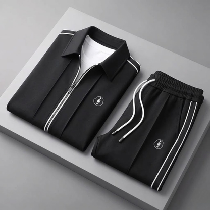Men's Lycra Two-Piece Tracksuit Set – back view | Hensley London