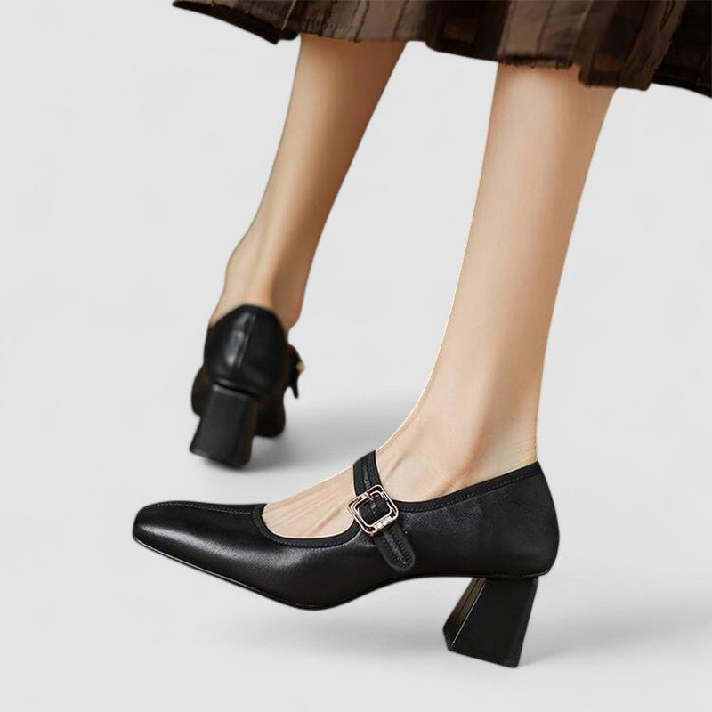 Women's Mary Jane Shoes Black Orthopaedic Synthetic Comfort