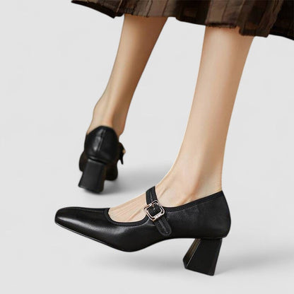 Women's Mary Jane Shoes Black Orthopaedic Synthetic Comfort