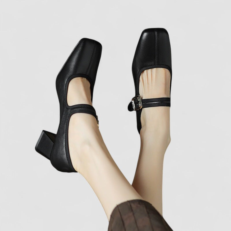 Women's Mary Jane Shoes Black Orthopaedic Synthetic Comfort - 5
