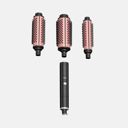 Women's 3-in-1 Blow Dryer Brush Black Ceramic Hot Air Round Styling Tool - 1